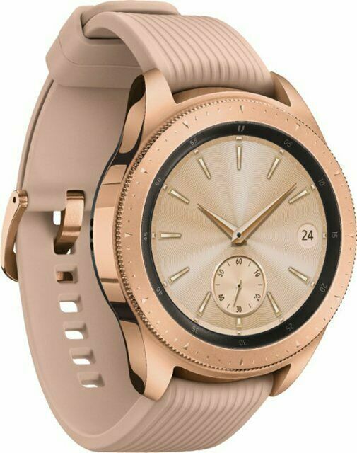 Samsung Galaxy 42mm Stainless Steel Case 200 Rose Gold Band 