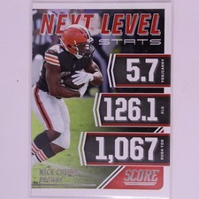 2021 Score Football NFL Next Level Nick Chubb #NL19 Browns