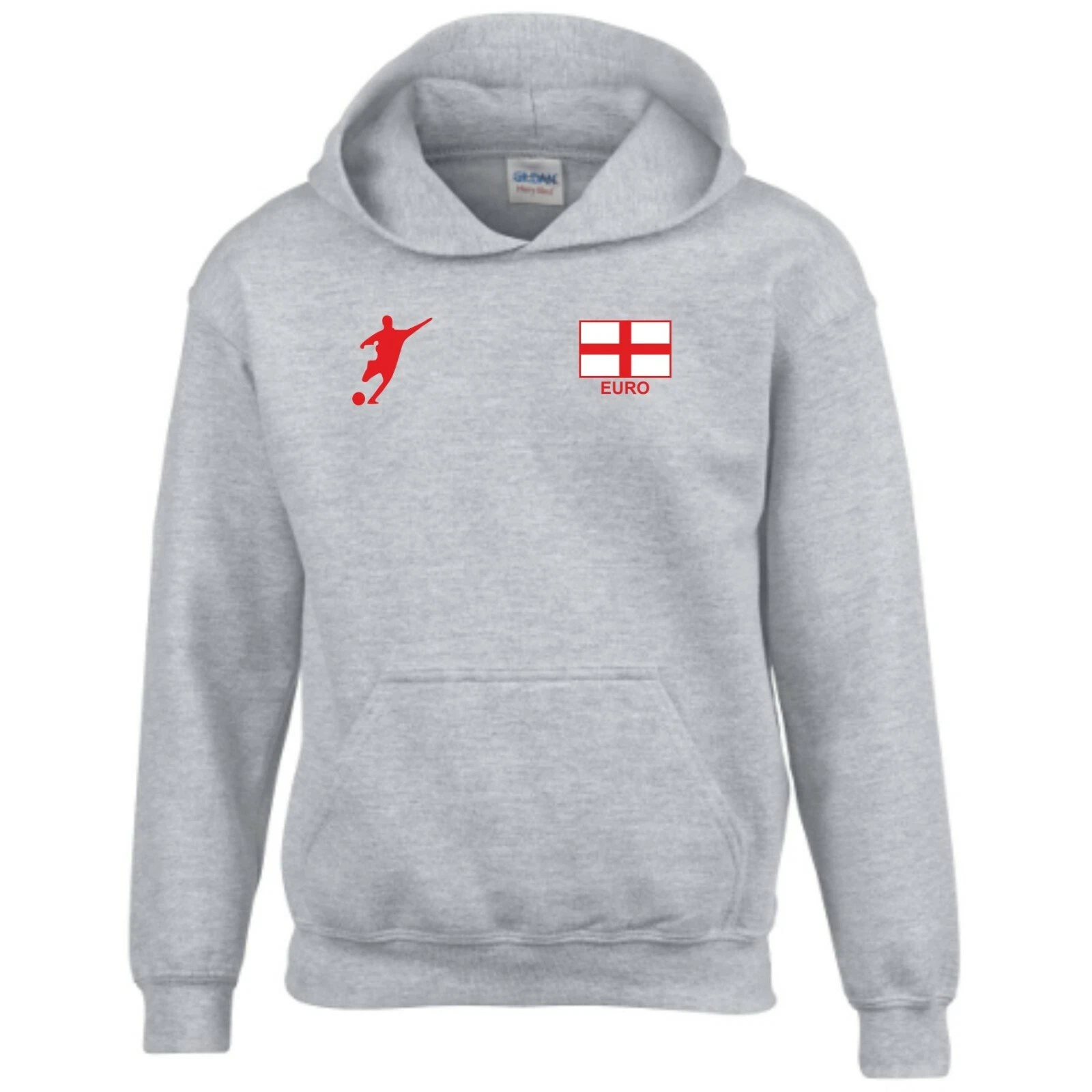England Football Hoodie Three Lions Flag Fans Barmy Army Men