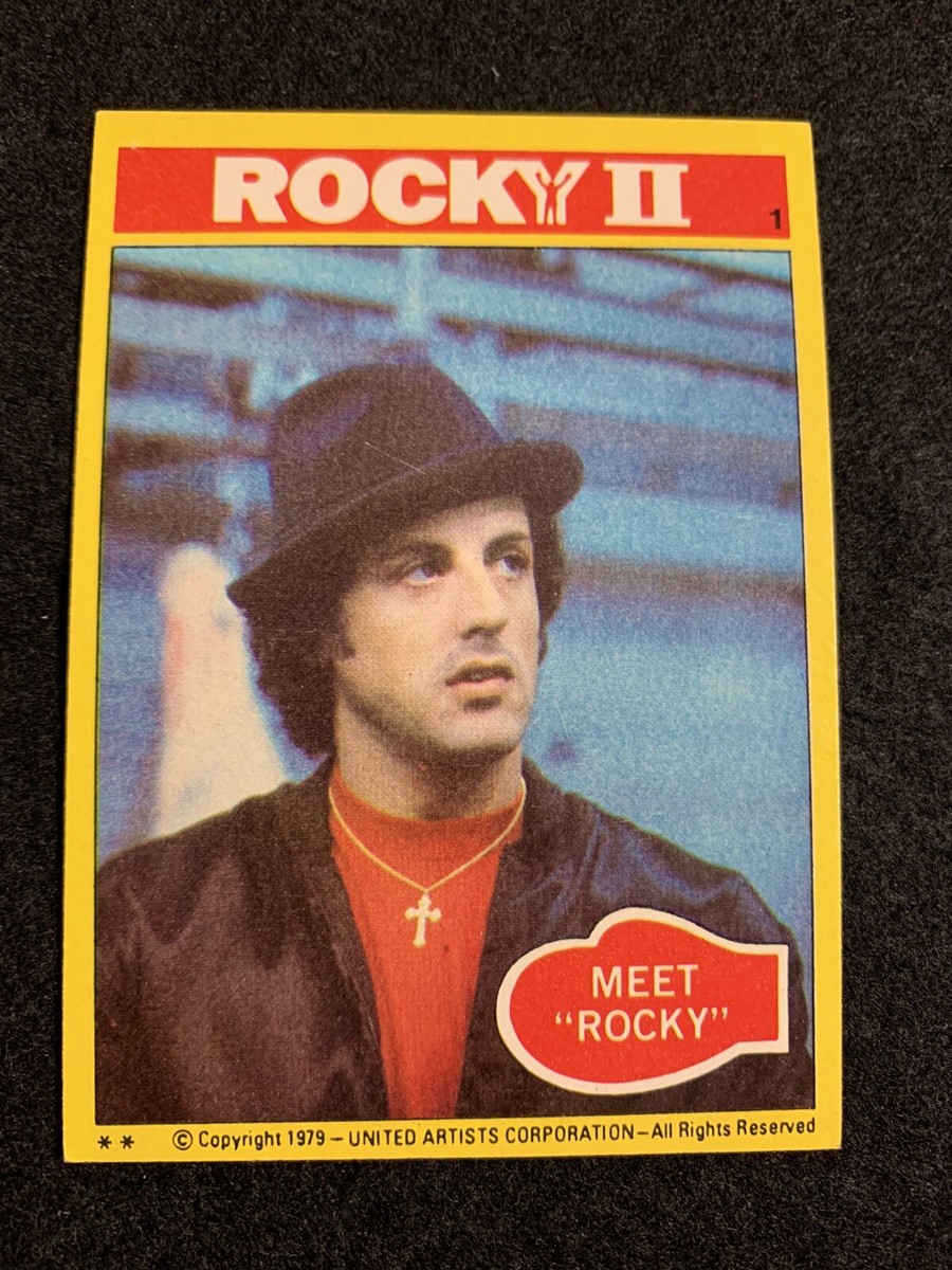 1979 Topps Rocky Balboa Rocky II Picture Cards MEET ROCKY. #1