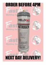 NITROGEN N2 DISPOSABLE GAS BOTTLE CYLINDER 2.2L 100 BAR M10 PLUMBERS/AIR CON