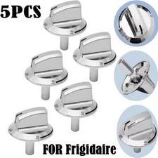 5-Pack 5304525746 Replacement Cooktop Burner Control Stove Knobs for Frigidaire