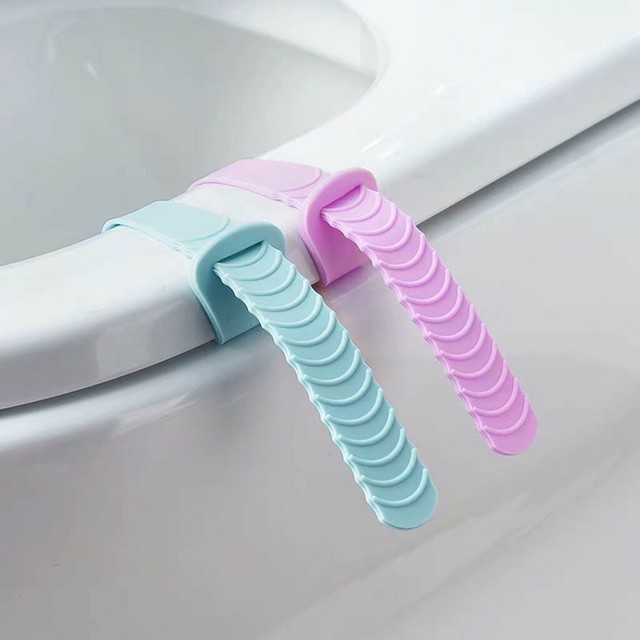 2PCS Toilet Lid Seat Cover Lifter Lift Handle Stick Avoid Touching