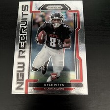 2021 Panini Prizm #NR-10 Kyle Pitts New Recruits  RC Falcons