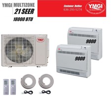 Ymgi 18000 Btu  Ductless Mini Split Air Conditioner Floor Mount 1.5 Ton Aug