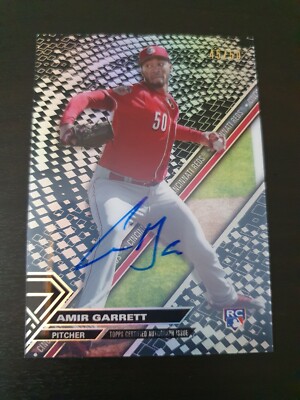Amir Garrett 2017 Topps High Tek Baseball Rookie Autogrammkarte/50 Verdunkelung MLB