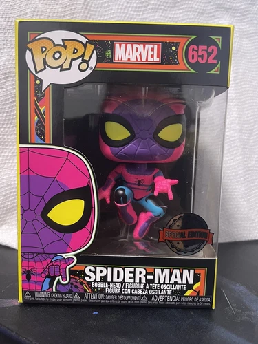 Funko POP! Marvel #652 Spider-Man Black Light Special Edition 