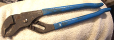 12" 442 Channel Lock V Jaw, Water Pump Adjustable Pliers USA tool VTG