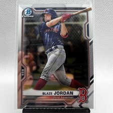 BLAZE JORDAN 2021 Bowman Chrome Draft #BDC-182 Base Red Sox
