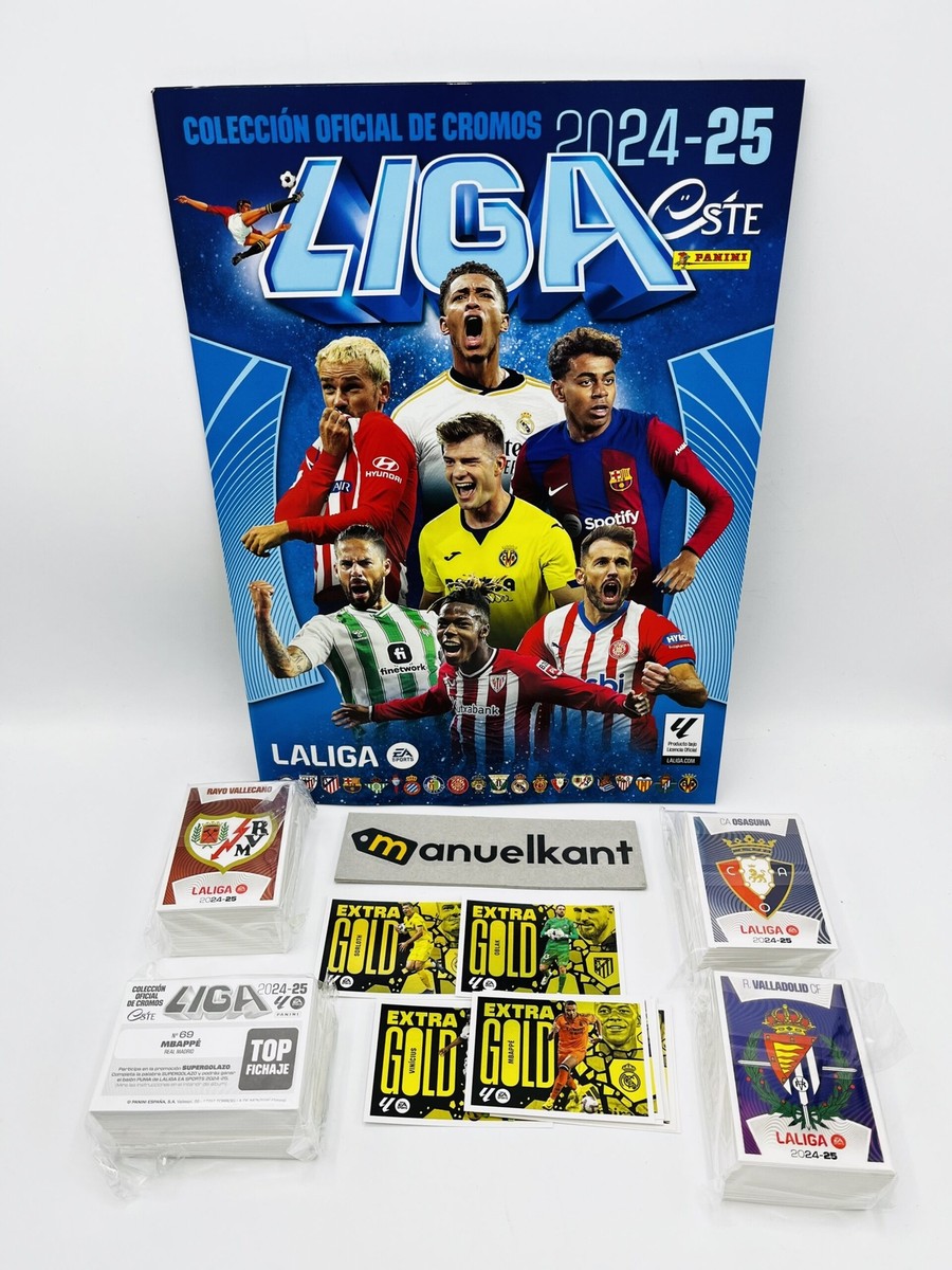 Liga Este 2024-2025 Álbum De Tapa Blanda + 616 Cromos Para Completar (Sin Repetir), Incluye Fichajes, Colocas, Especiales Y Escudos (Sin Extra Gold)