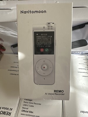 Navitomoon Rechargeable LCD AI Digital Audio Sound Voice Recorder Dictaphone