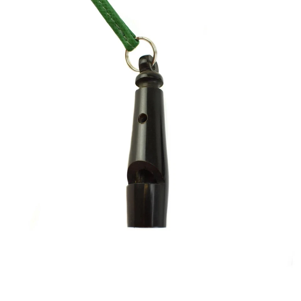 HERMES: Collar Silbato Verde, Cuero y Negro (ow) Foto 4 de 4