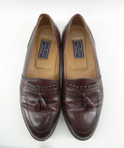 Bostonian Florentine Men’s Brown Leather Tassel Loafers Shoes 2470 Size 9 M - Picture 4 of 7