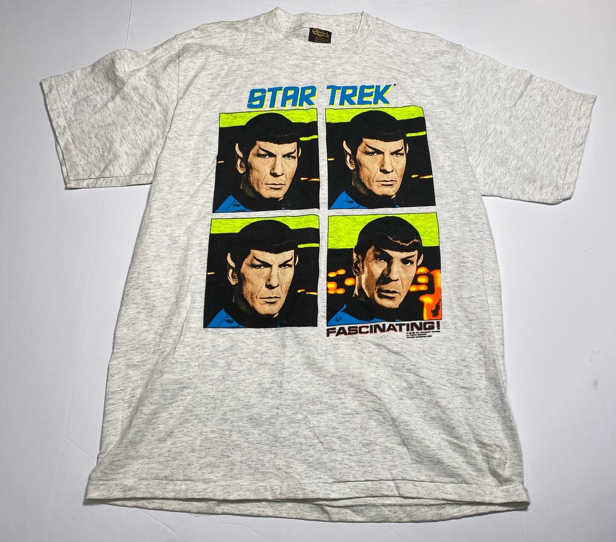 Vintage Star Trek Spock Fascinating T-shirt Men's XL Single Stitch