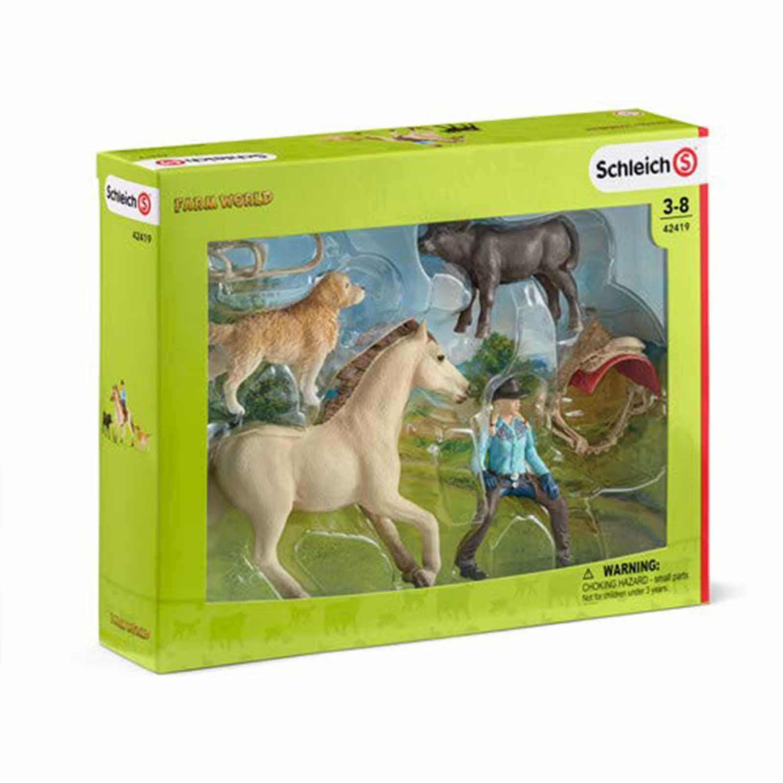 Набор фигурок Schleich Western Riding Farm World 42419 70567 НОВЫЙ В НАЛИЧИИ НА СКЛАДЕ 8590₽