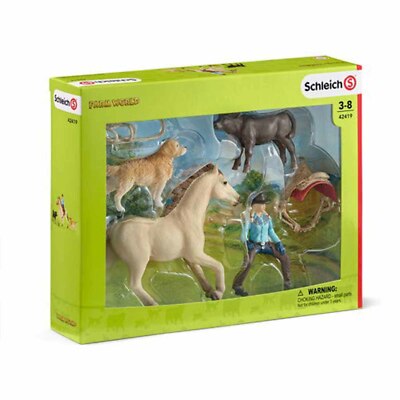 Schleich Western Riding Farm World Figure Set 42419 70567 NEW IN STOCK