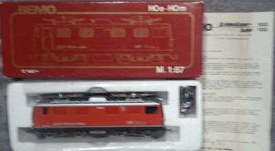 BEMO  1252 118    (Spur H0m)    E - Lok  RhB  608 + OVP  - geprüft