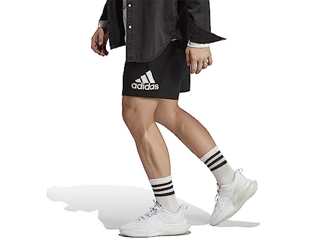 (TG. XXL) adidas Essentials Logo Shorts, Pantaloncini Uomo, Black/White, XXL - N