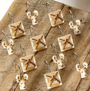 lodge shower curtain hooks