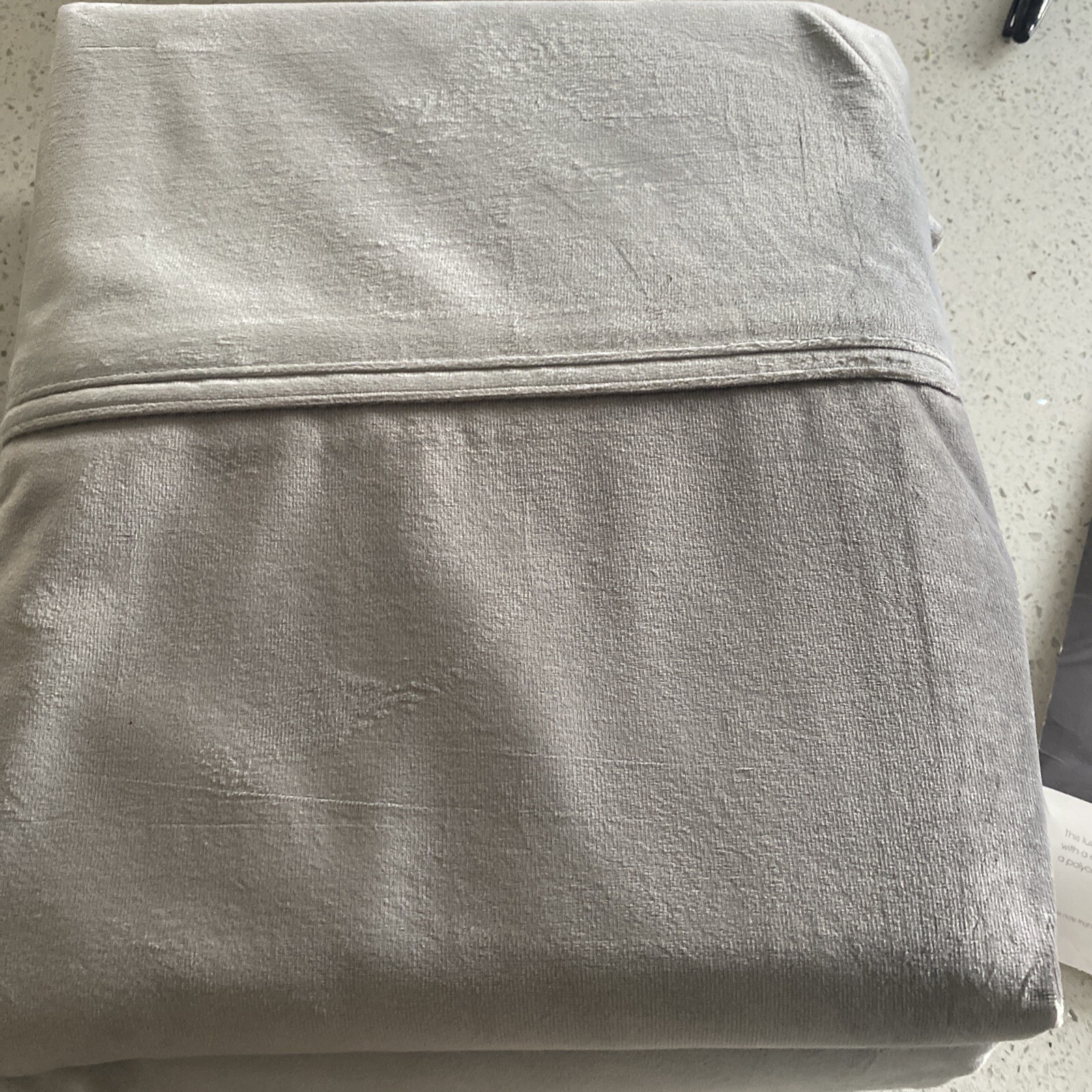 Matalan Velvet Silver Double Duvet Cover Only BNIB eBay