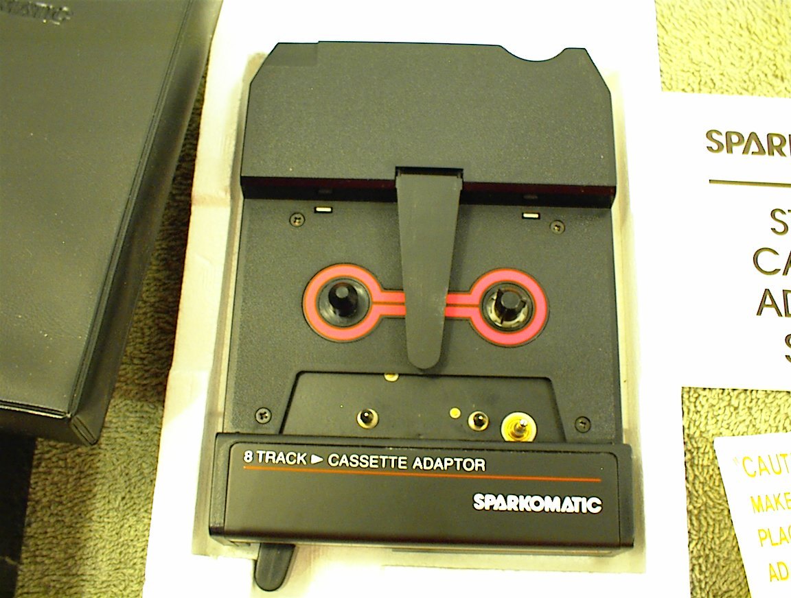 Adaptateur 8 pistes vers cassette Sparkomatic - Modèle japonais SCA-10 - Non testé - musique vintage - France