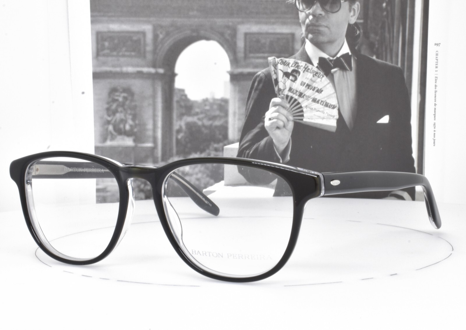 ОЧКИ BARTON PERREIRA В черной прозрачной оправе 52-19-145 BCR SHELDON