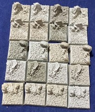 20 resin graveyard 25mm square bases for Warhammer  other games