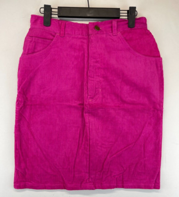 Paco Eligio Corduroy Skirt - Womens 11/12 - Hot Pink (1993)