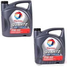 2x 5 Liter Total Quartz INEO LONG LIFE 5W-30 passend f&uuml;r VW 504.00 VW 507.00