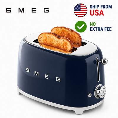 SMEG 2-Slice Toaster, Glossy Navy NEW
