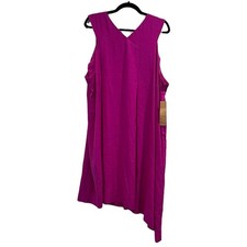NWT RACHEL RACHEL ROY ASYMMETRICAL SLEEVELESS Dress Pockets Women 3X Plus Size
