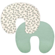 Muslin Nursing Pillow Covers 2 Pack, Soft and Breathable Nursing Covers for B...