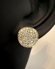 Designer IPPOLITA 18K Yellow Gold & Diamonds FLOWER Stud Earrings Retail $2995