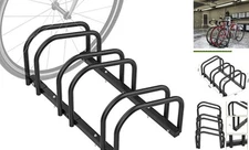  3 Bikes Floor Bike Stand, Bike Parking Rack Garage Bike Storage 3 Bike Stand