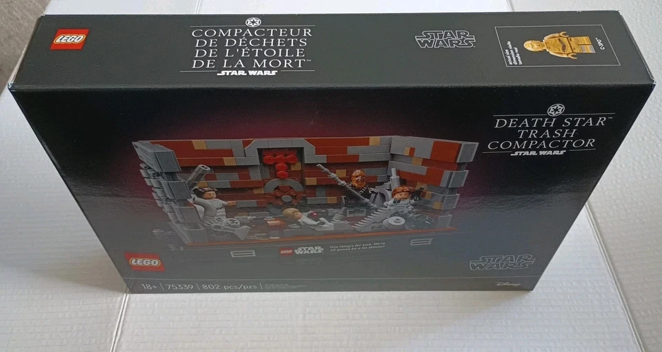 LEGO Star Wars 75339 Death Star Trash Compactor Retired Set New In Sealed Box - Image 2 of 4