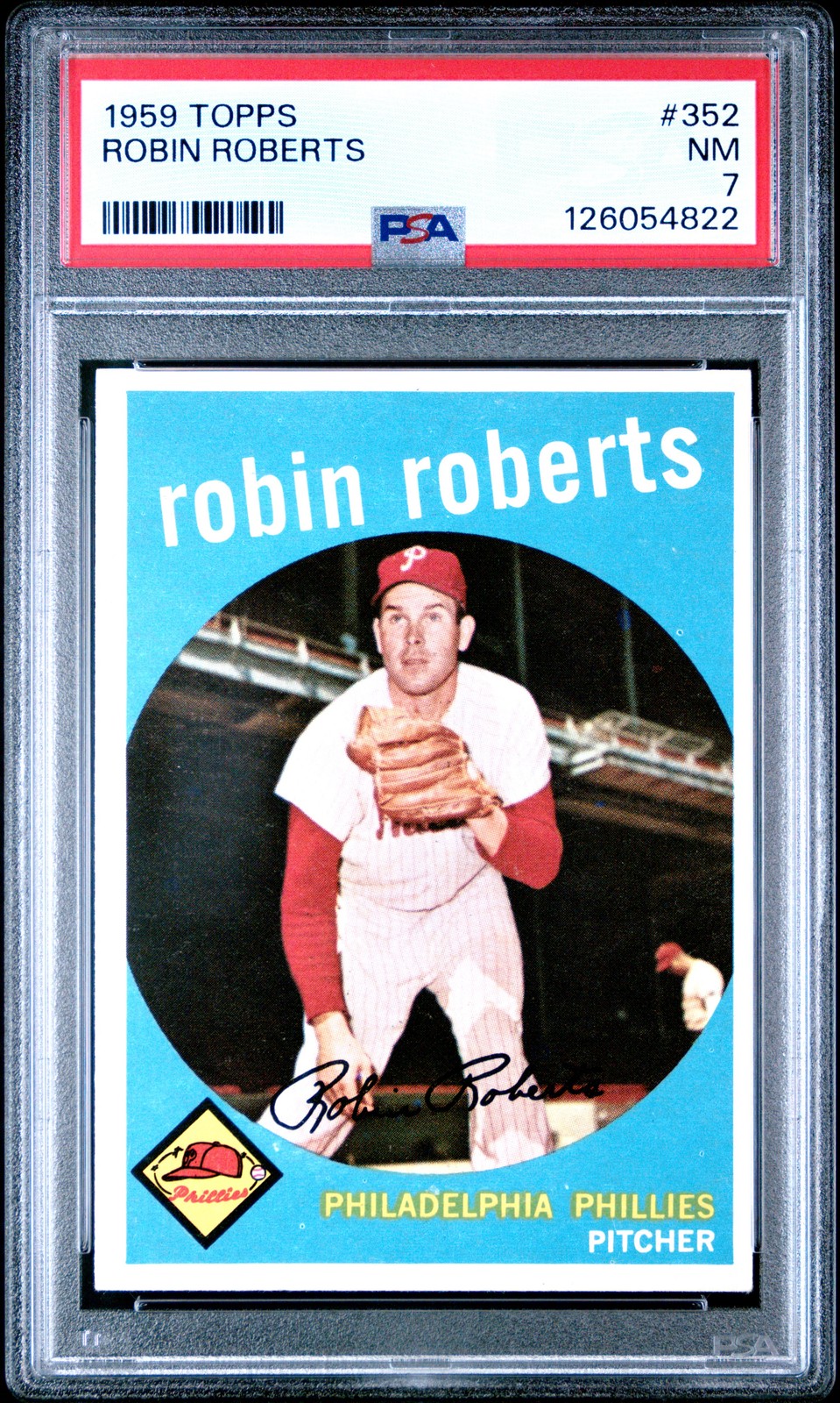1959 TOPPS #352 ROBIN ROBERTS PSA 7