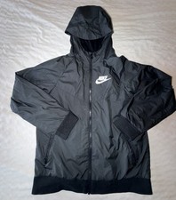 Nike Windrunner Windbreaker Jacket Women s Size Large Swoosh Black Full Zip