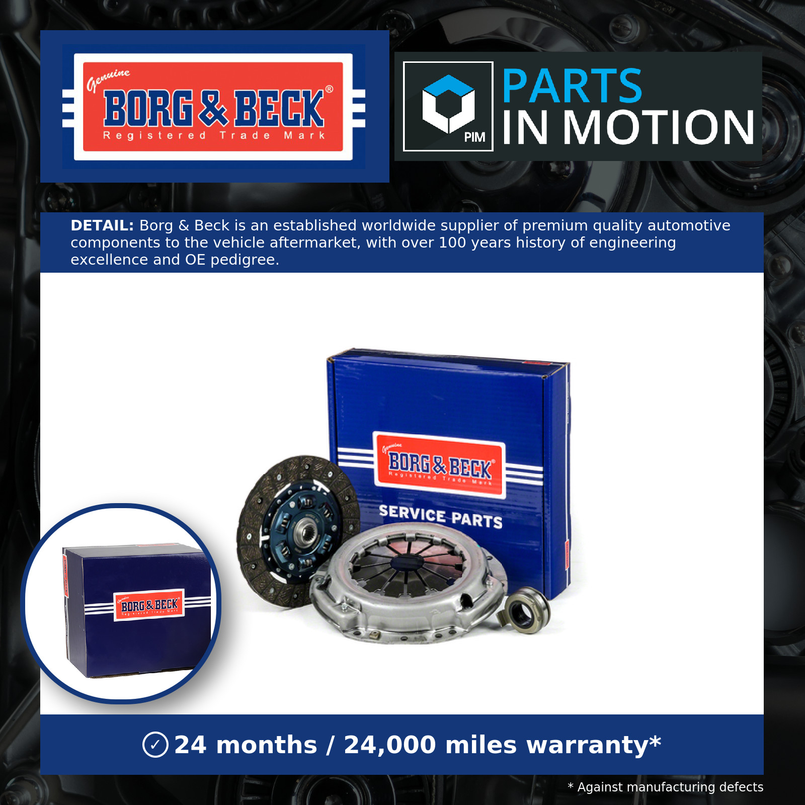 Borg & Beck HK7803 Clutch Kit Fits Opel Subaru Suzuki Vauxhall Agila Baleno R R+ - Image 2
