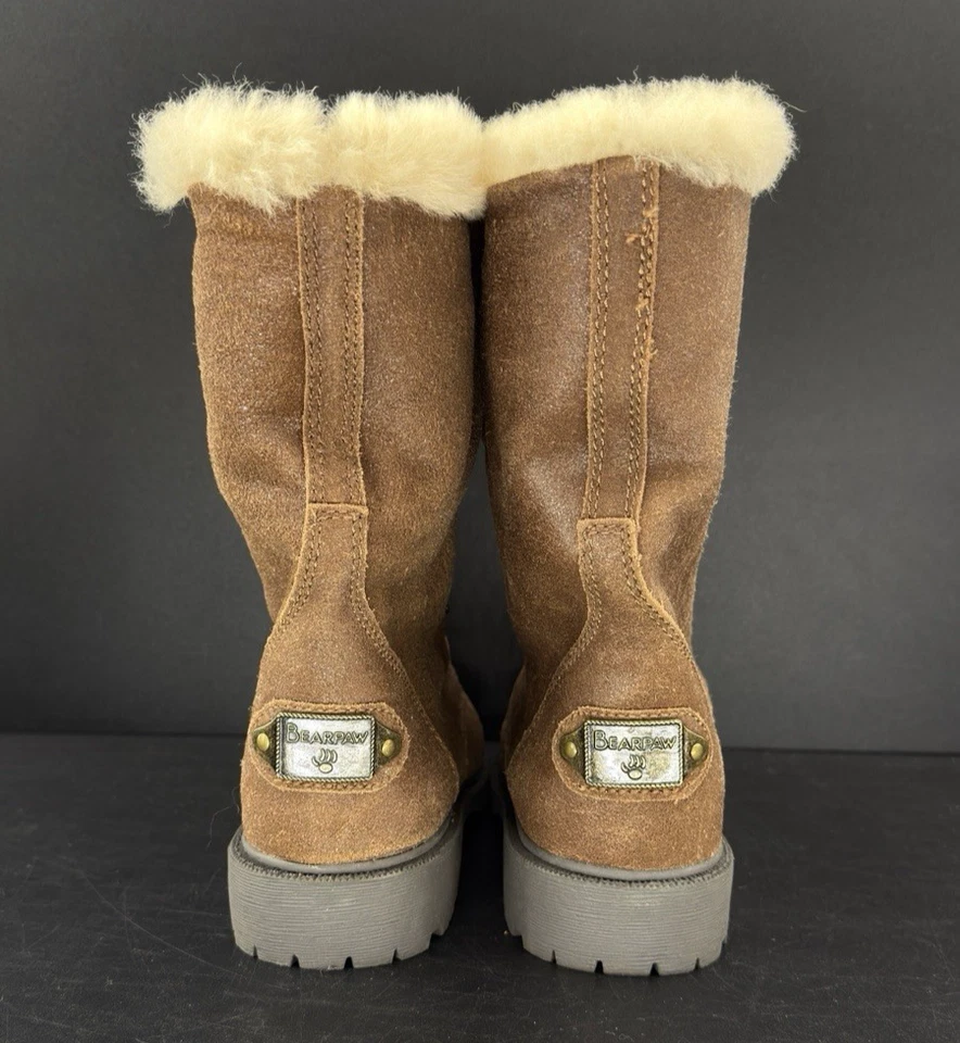 Bearpaw Women's Kayla Lace-Up Boot Cognac Size 9 #BPW0082 - Image 4 of 4