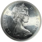 1967 Canada Elizabeth II 2nd portrait 1 Dollar Proof Like .80 Silver