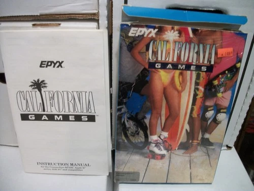 California Games for Commodore 64/128 Game by Epyx w. Box Floppy Disk