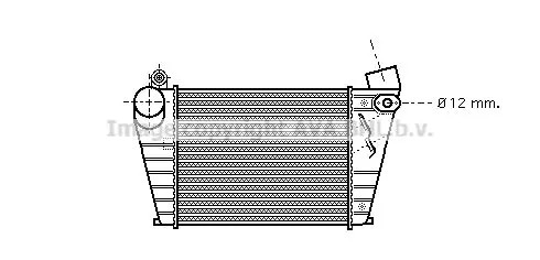 Radiatore intercooler Alluminio VNA4200 AVA QUALITY COOLING per AUDI SKODA VW - Immagine 2