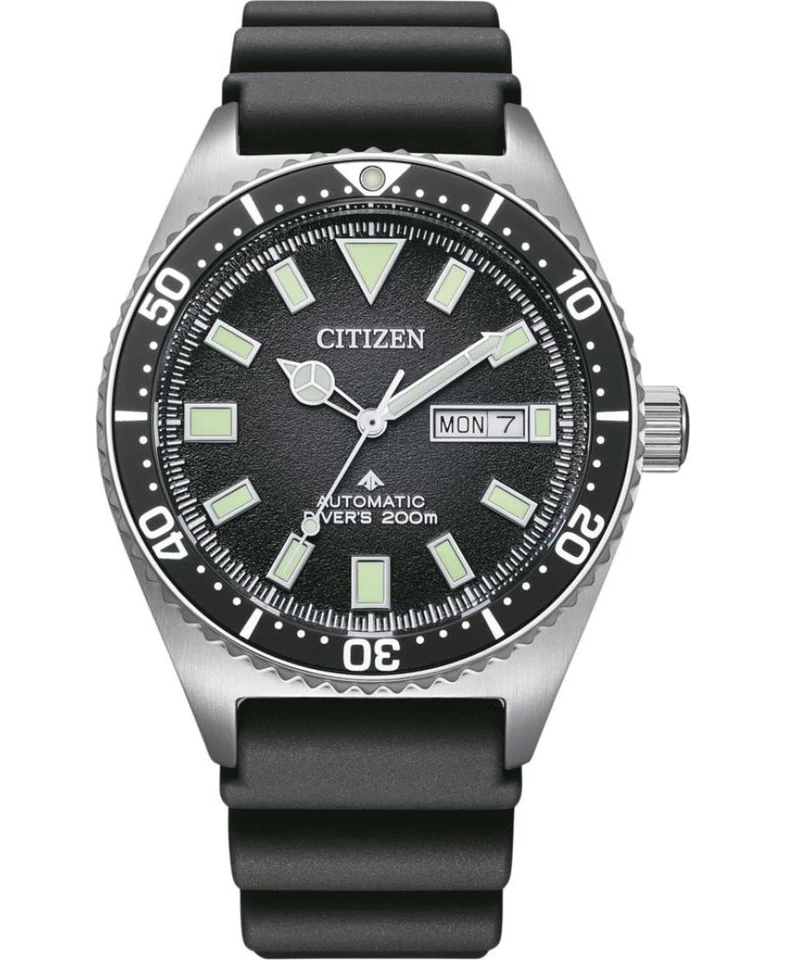 CITIZEN Hombres Analógico Automático Informal Reloj Clásico Vestido Esfera Negra Impermeable Ro Foto 2 de 4