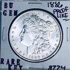 1886 BU GEM MORGAN SILVER DOLLAR UNC MS+++ U.S. MINT RARE COIN 8774