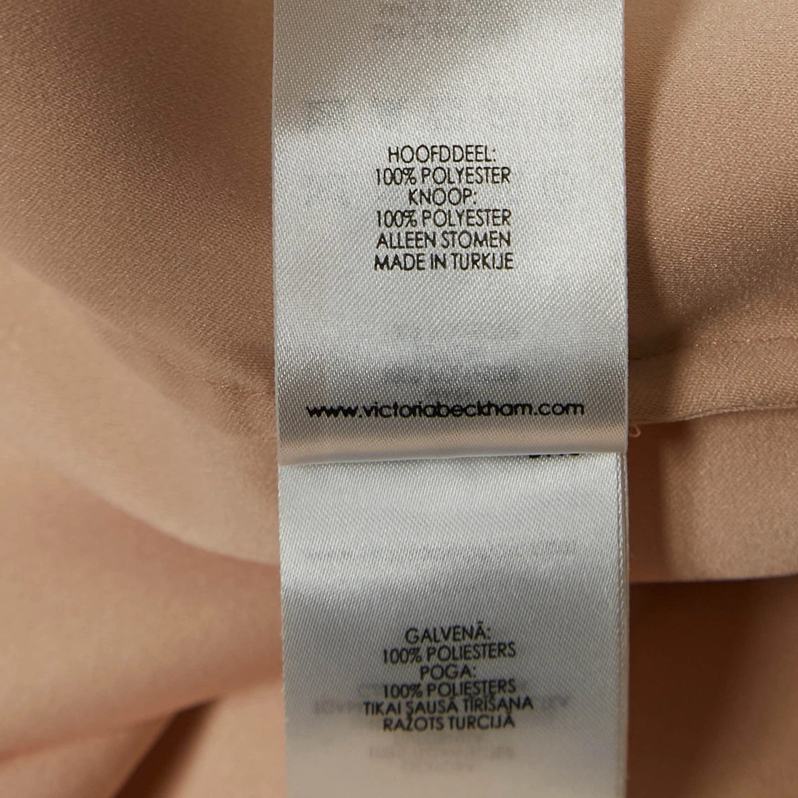 UNDERCOVER Abito corto Victoria Victoria Beckham arancione con bottoni davanti allacciato in vita M