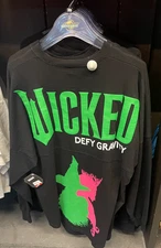 Universal Studios Wicked Defy Gravity Spirit Jersey Glinda Elphaba NWT