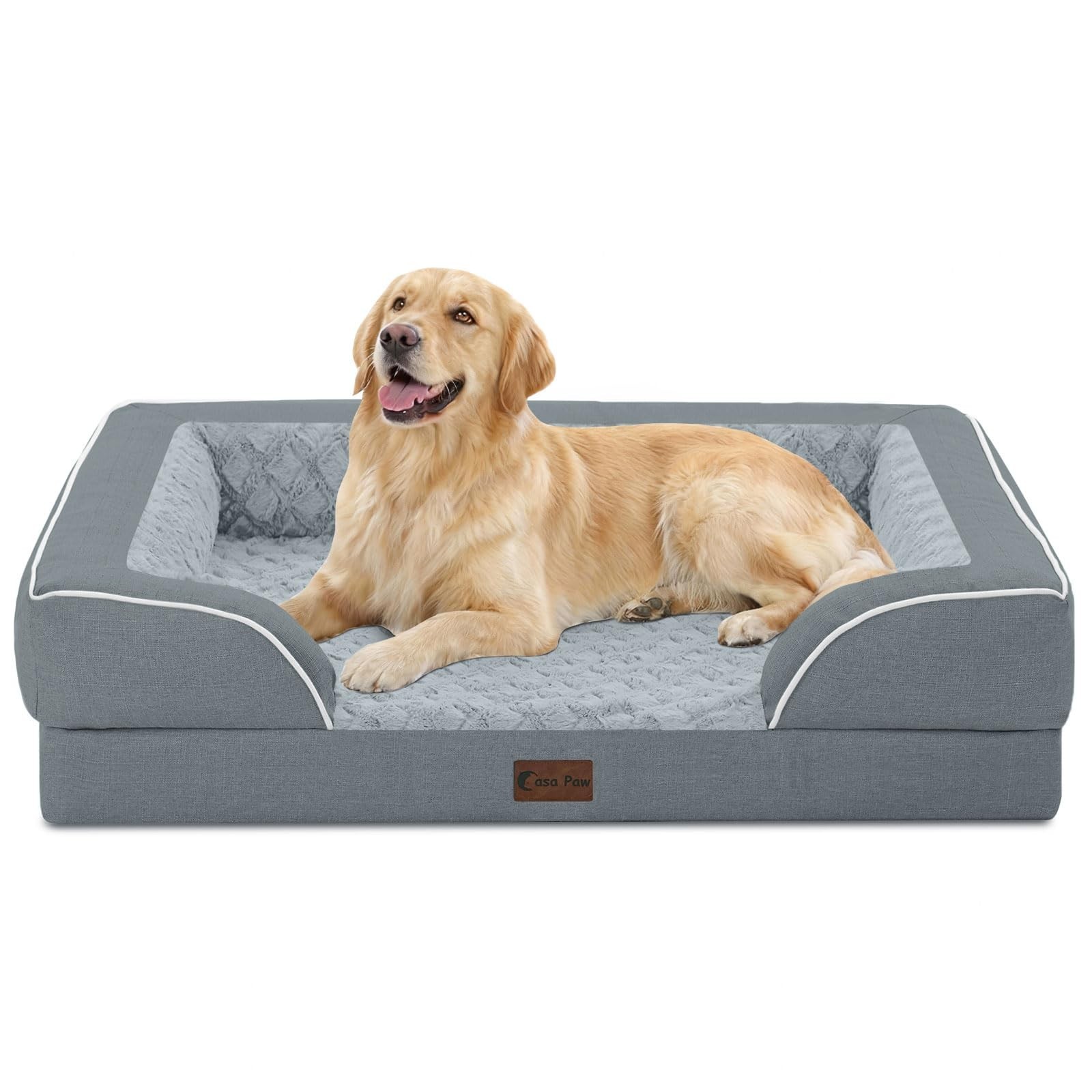 Orthopedic Dog Beds for Large Sized Dogs, Waterproof Memory Foam Large Pet Be...