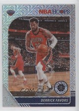 2019-20 Panini NBA Hoops Premium Stock Silver Mojo Prizm Derrick Favors #190 1u6