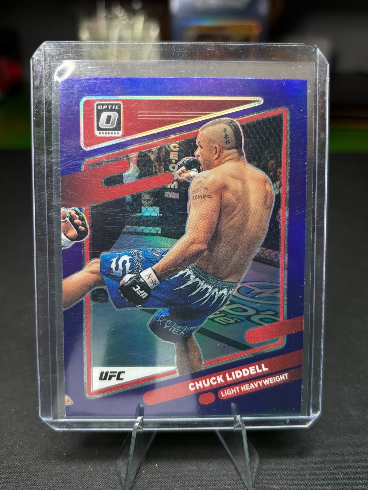 Chuck Liddell 2022 Panini Donruss Optic UFC Purple Prizm Parallel #17