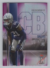 Caelen Carson Rookie 2024 Topps Signature Class Magenta #/250 Dallas Cowboys